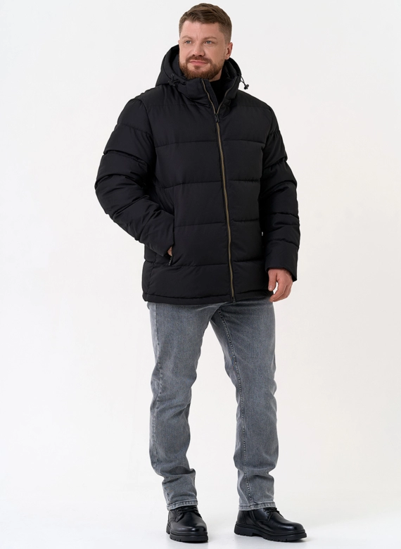 Мужской пуховик с капюшоном 
