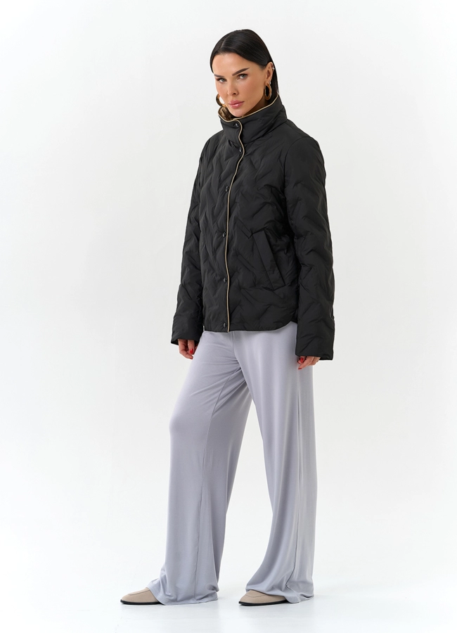 Женская куртка с воротником стойкой модель № 32569 в рассрочку